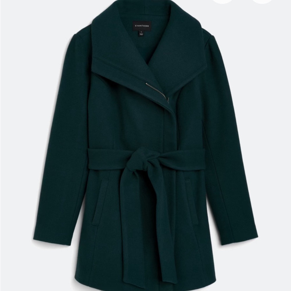 Forever 21 Dark Green Trench Coat
